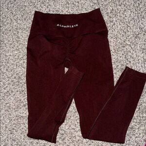 Alphalete Maroon Amplify leggings